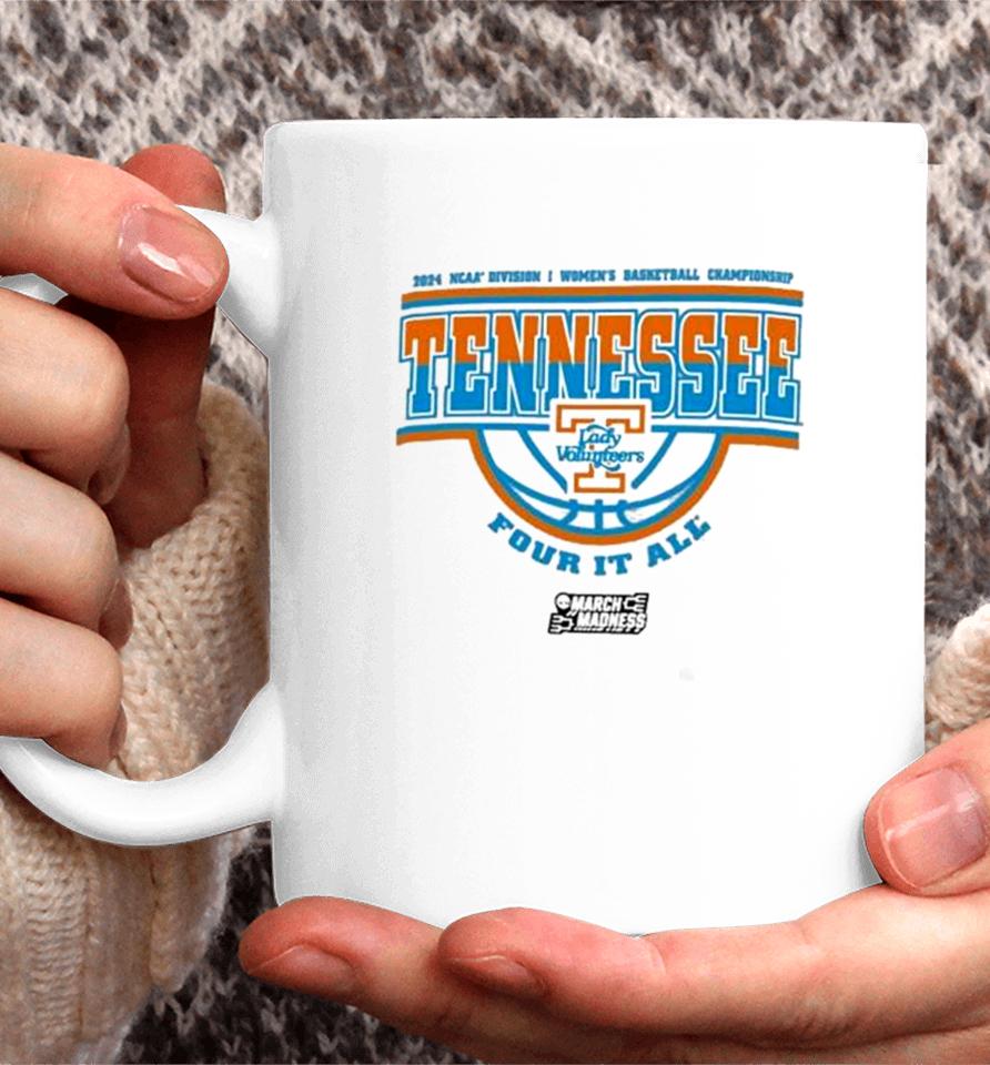 Tennessee Volunteers 2024 Ncaa Division I Women’s Basketball Championship Four It All Coffee Mug