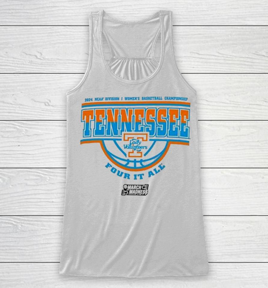 Tennessee Volunteers 2024 Ncaa Division I Women’s Basketball Championship Four It All Racerback Tank