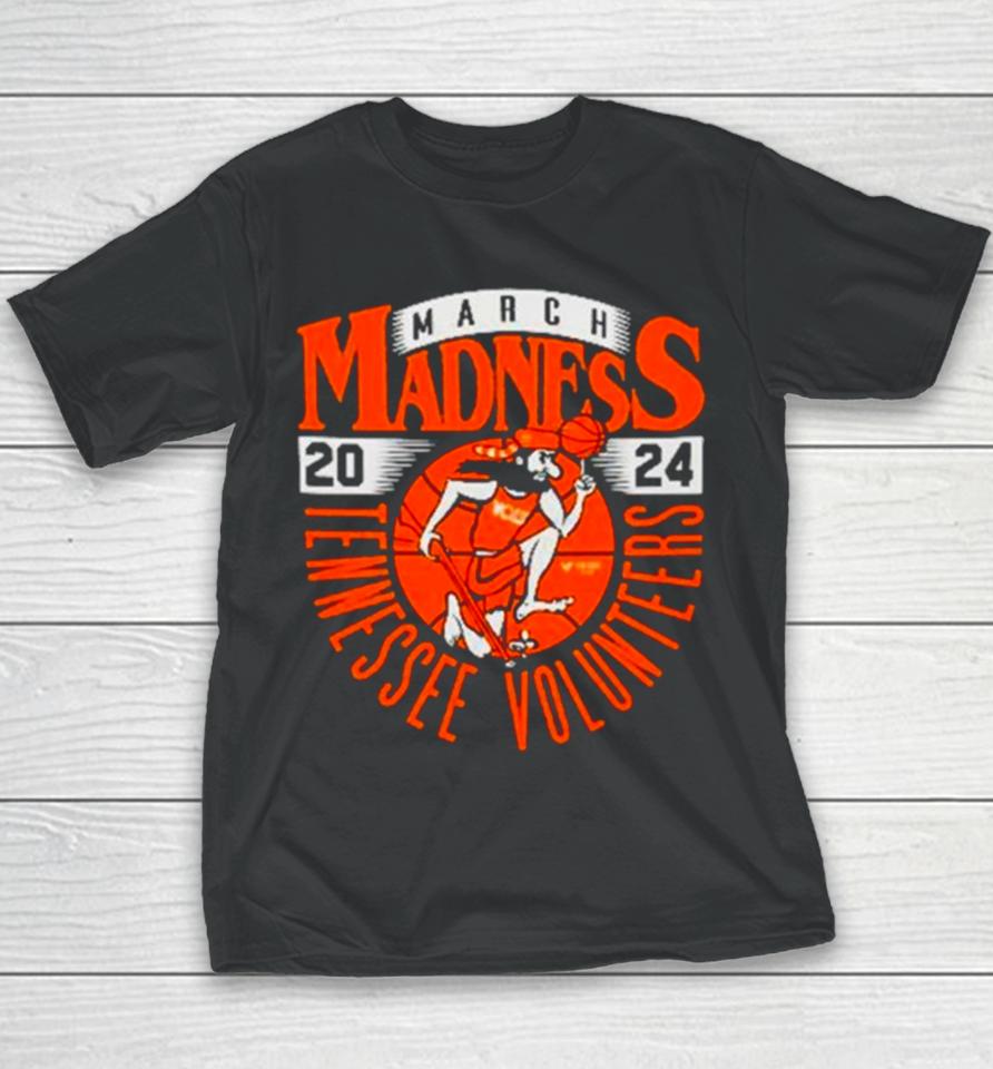 Tennessee Volunteers 2024 Ncaa March Madness Retro Youth T-Shirt
