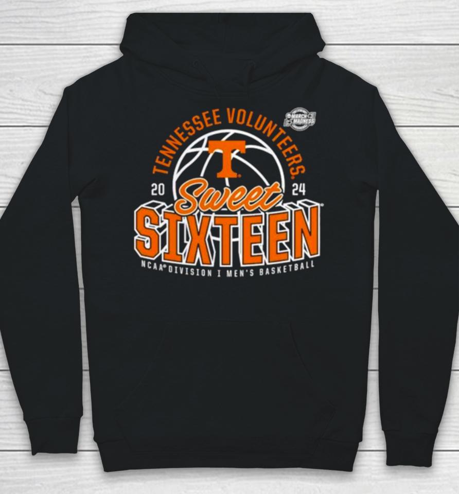 Tennessee Volunteers 2024 Ncaa Men’s Basketball Tournament March Madness Sweet Sixteen Defensive Stance Hoodie