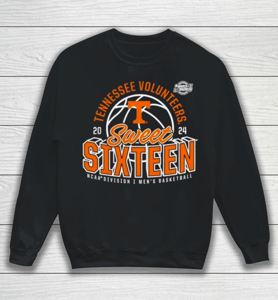 Tennessee Volunteers 2024 Ncaa Men’s Basketball Tournament March Madness Sweet Sixteen Defensive Stance Sweatshirt