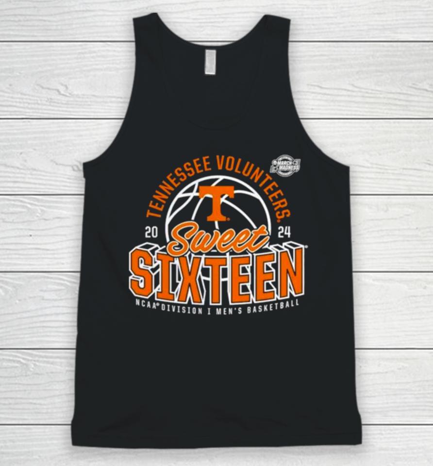 Tennessee Volunteers 2024 Ncaa Men’s Basketball Tournament March Madness Sweet Sixteen Defensive Stance Unisex Tank Top