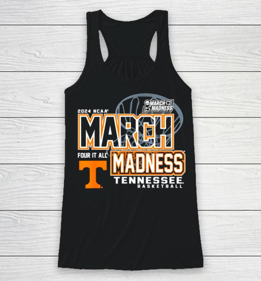 Tennessee Volunteers 2024 Ncaa Women’s Basketball March Madness Four It All Racerback Tank