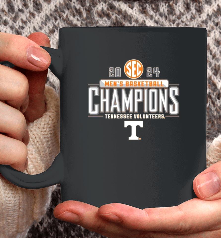 Tennessee Volunteers 2024 Sec Men’s Basketball Regular Season Champions Locker Room Coffee Mug