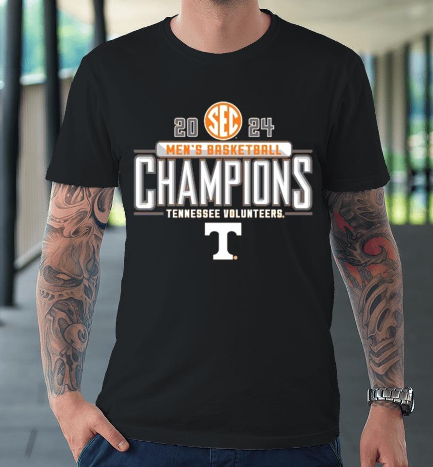 Tennessee Volunteers 2024 Sec Men’s Basketball Regular Season Champions Locker Room Premium T-Shirt