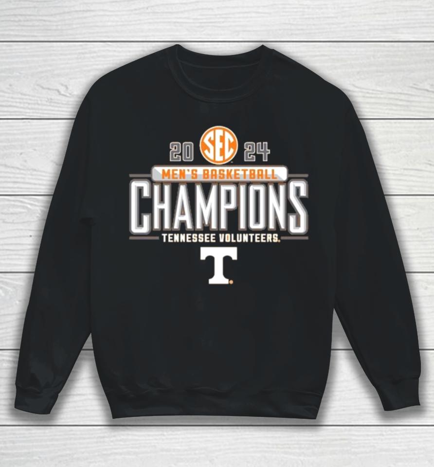 Tennessee Volunteers 2024 Sec Men’s Basketball Regular Season Champions Locker Room Sweatshirt