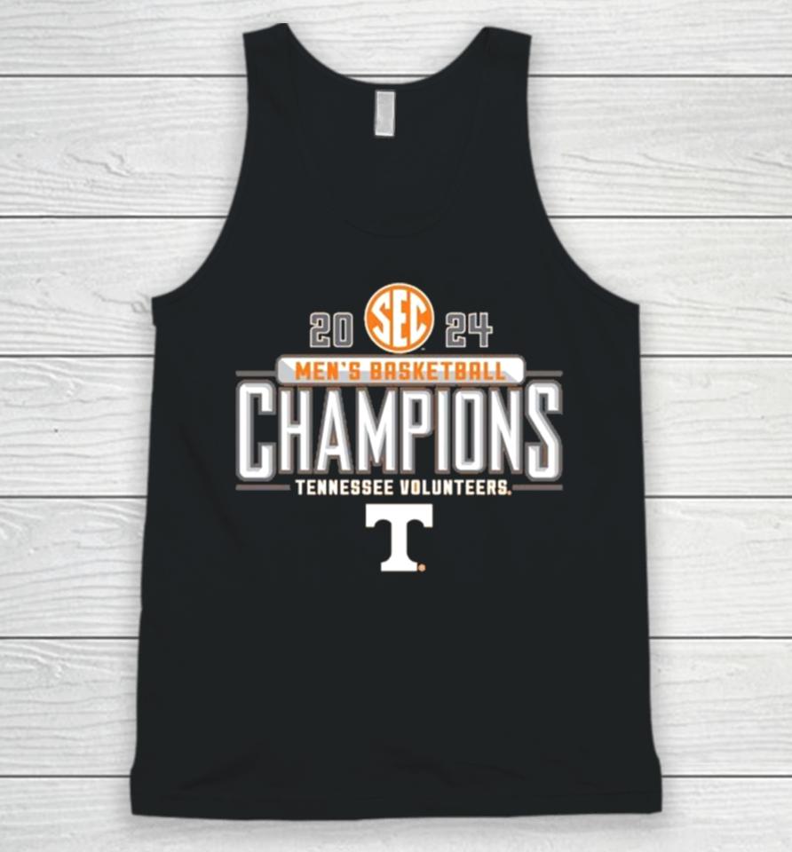 Tennessee Volunteers 2024 Sec Men’s Basketball Regular Season Champions Locker Room Unisex Tank Top