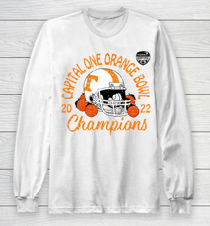 Tennessee Volunteers Men's 2022 Orange Bowl Champions Favorite Cheer Long Sleeve T-Shirt