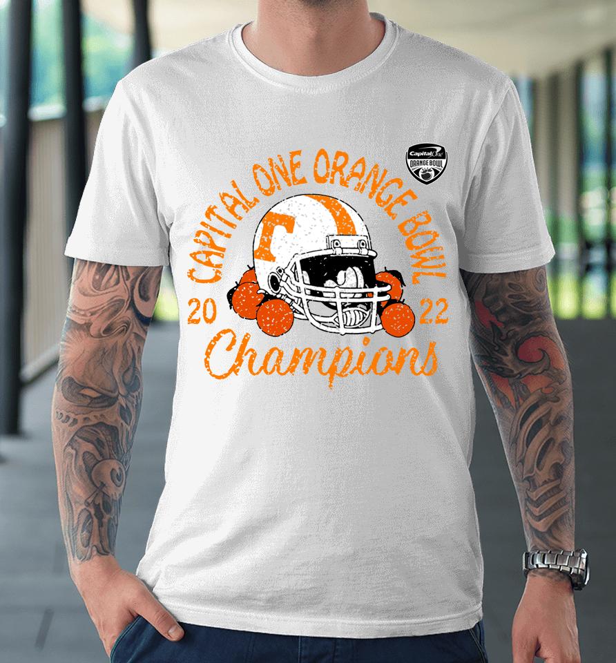 Tennessee Volunteers Men's 2022 Orange Bowl Champions Favorite Cheer Premium T-Shirt