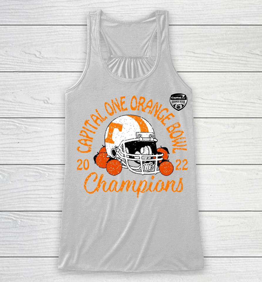 Tennessee Volunteers Men's 2022 Orange Bowl Champions Favorite Cheer Racerback Tank