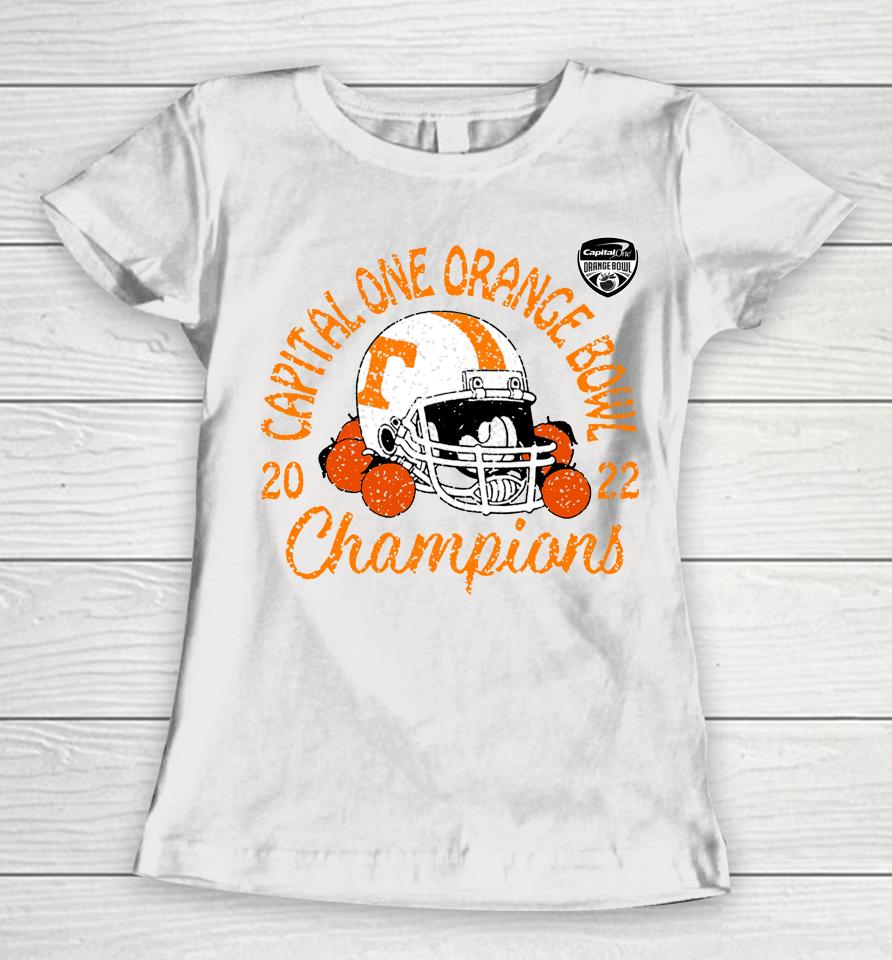Tennessee Volunteers Men's 2022 Orange Bowl Champions Favorite Cheer Women T-Shirt