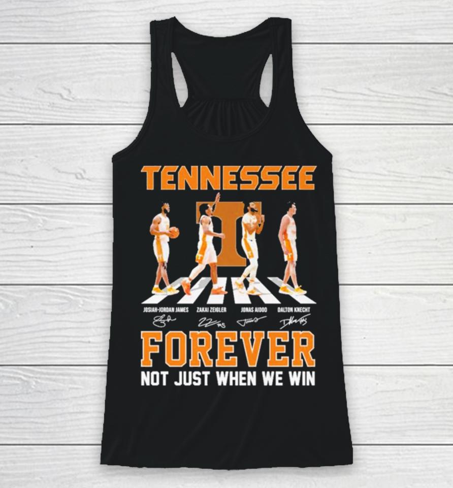 Tennessee Volunteers Men’s Basketball Abbey Road Forever Not Just When We Win Signatures Racerback Tank