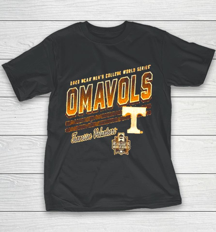 Tennessee Volunteers Omavols 2023 Ncaa Men’s College World Series Youth T-Shirt