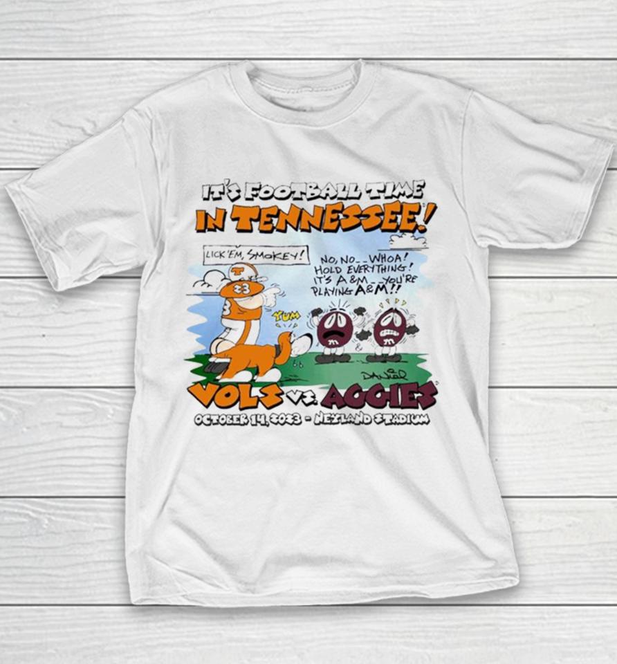 Tennessee Volunteers Vs Texas A&Amp;M Aggies October 14 2023 Neyland Stadium Youth T-Shirt