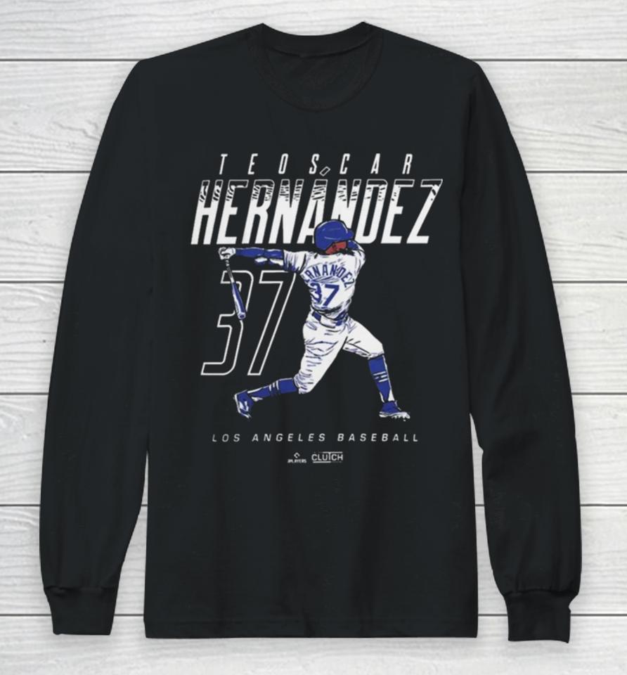 Teoscar Hernández Name And Number Mlbpa Lad Los Angeles Dodgers Long Sleeve T-Shirt