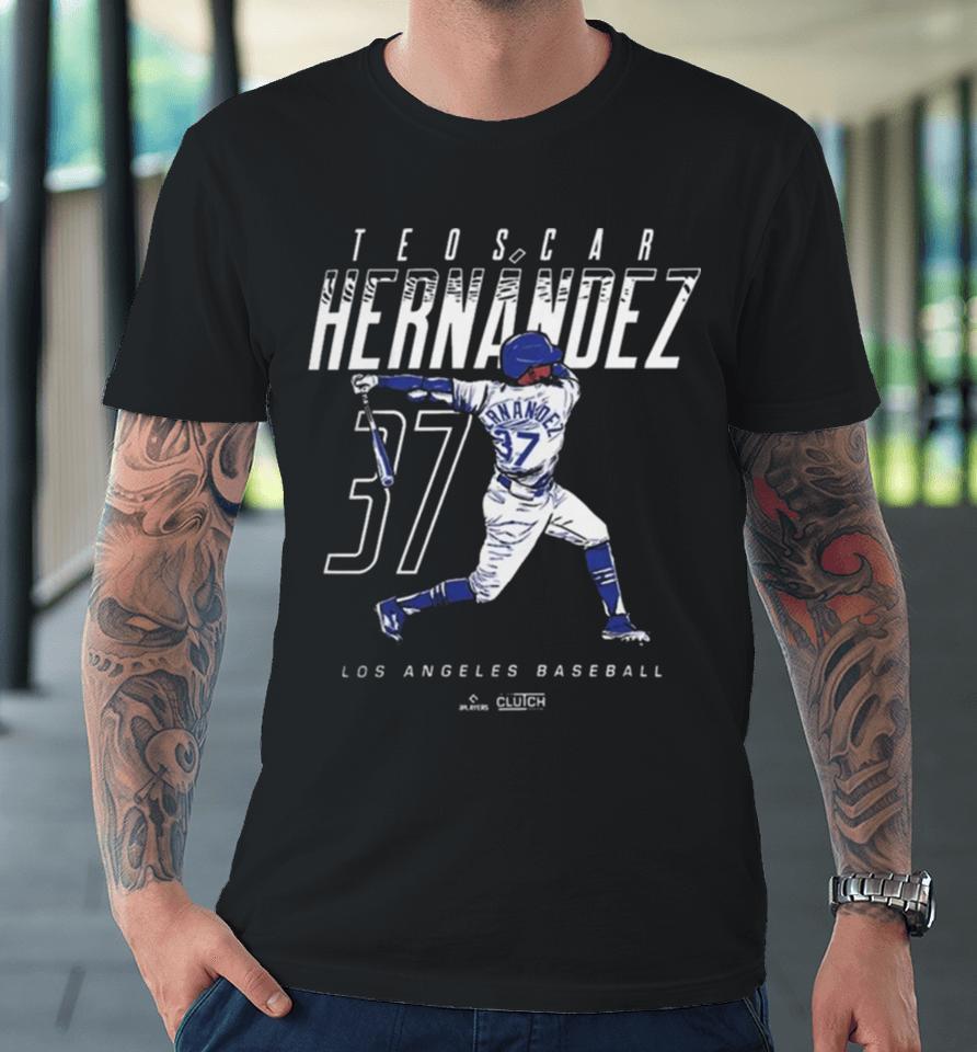 Teoscar Hernández Name And Number Mlbpa Lad Los Angeles Dodgers Premium T-Shirt