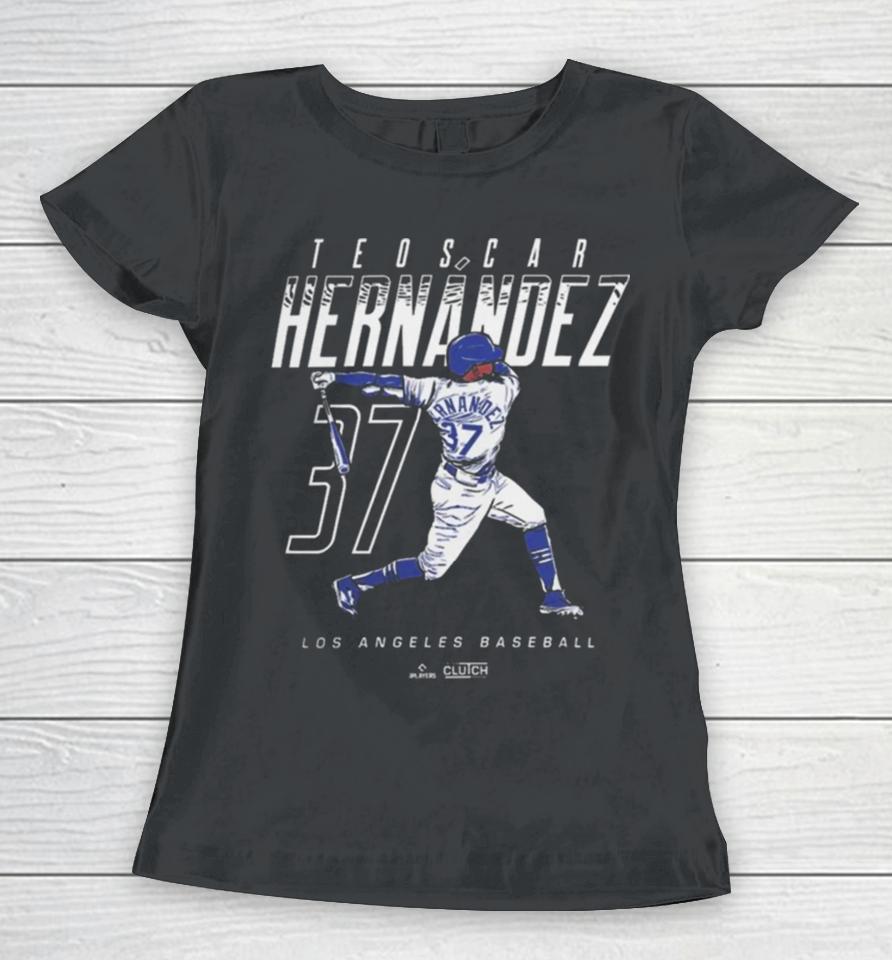 Teoscar Hernández Name And Number Mlbpa Lad Los Angeles Dodgers Women T-Shirt