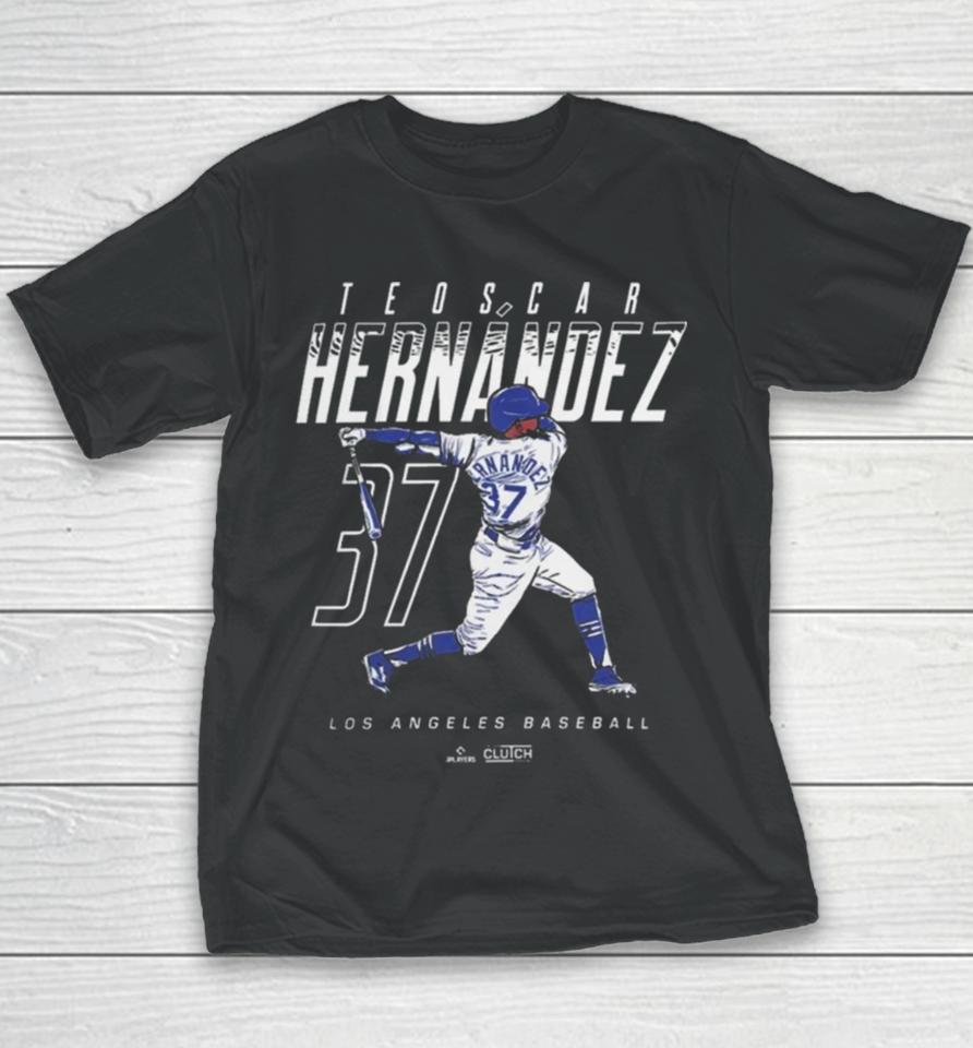 Teoscar Hernández Name And Number Mlbpa Lad Los Angeles Dodgers Youth T-Shirt