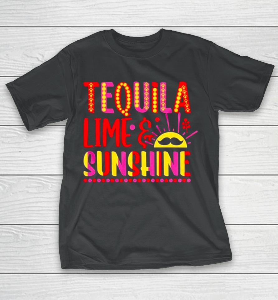 Tequila Lime And Sunshine Cinco De Mayo T-Shirt
