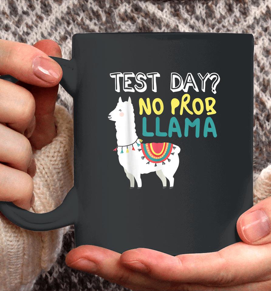 Test Day Llama Teacher Exam Testing Teaching Funny Coffee Mug