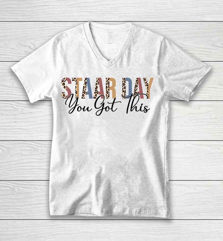 Test Staar Day Mode On Teacher Testing Ideas School Unisex V-Neck T-Shirt