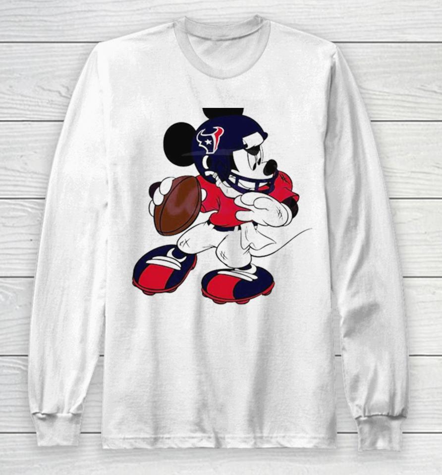 Texans Nfl Mickey Mouse 2024 Long Sleeve T-Shirt