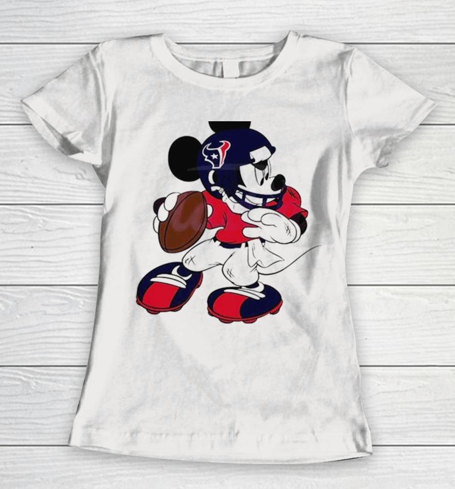 Texans Nfl Mickey Mouse 2024 Women T-Shirt