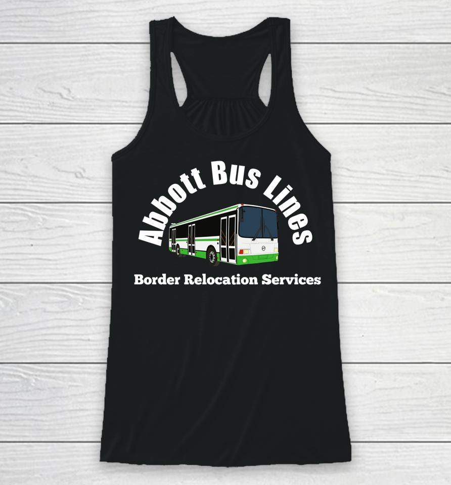Texas Abbott Bus Lines - Border Relocation Services Racerback Tank