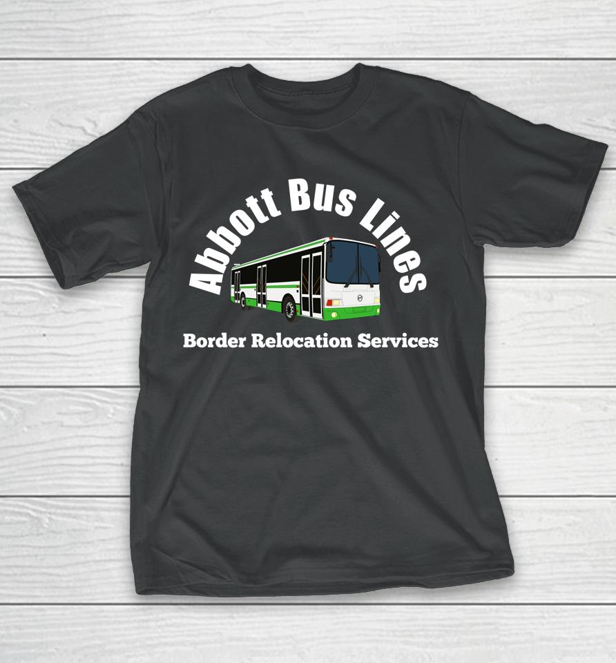 Texas Abbott Bus Lines - Border Relocation Services T-Shirt