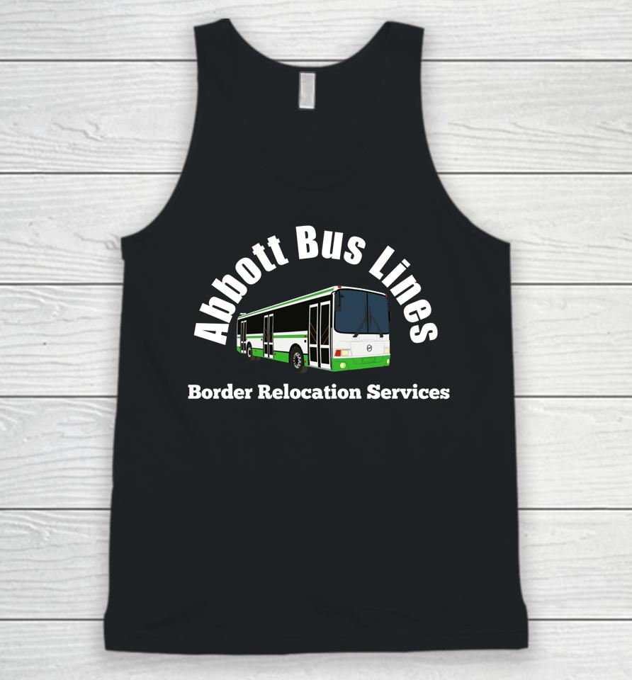 Texas Abbott Bus Lines - Border Relocation Services Unisex Tank Top
