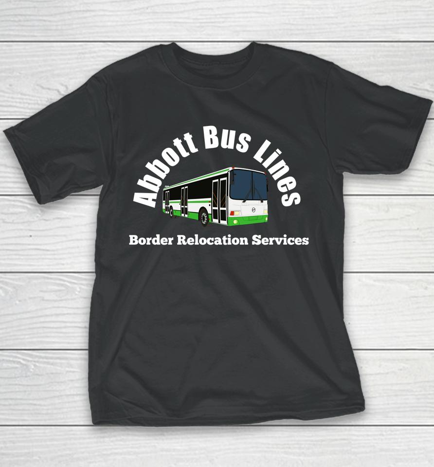 Texas Abbott Bus Lines - Border Relocation Services Youth T-Shirt