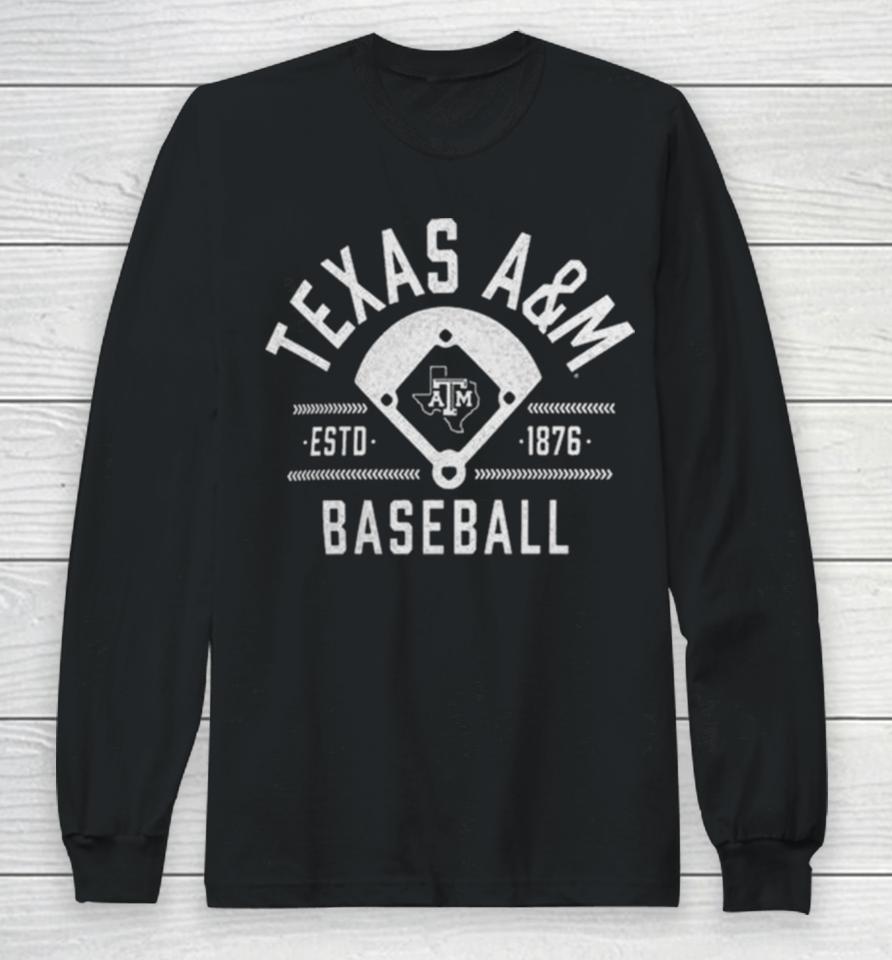Texas A&Amp;M Aggies Adidas Exit Velocity Baseball Pregame Aeroready Long Sleeve T-Shirt