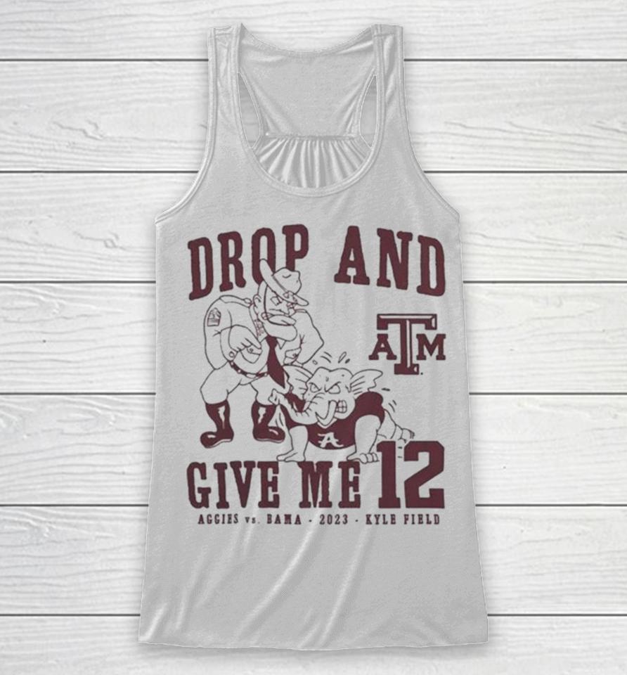 Texas A&Amp;M Aggies Drop And Give Me 12 Logo Racerback Tank