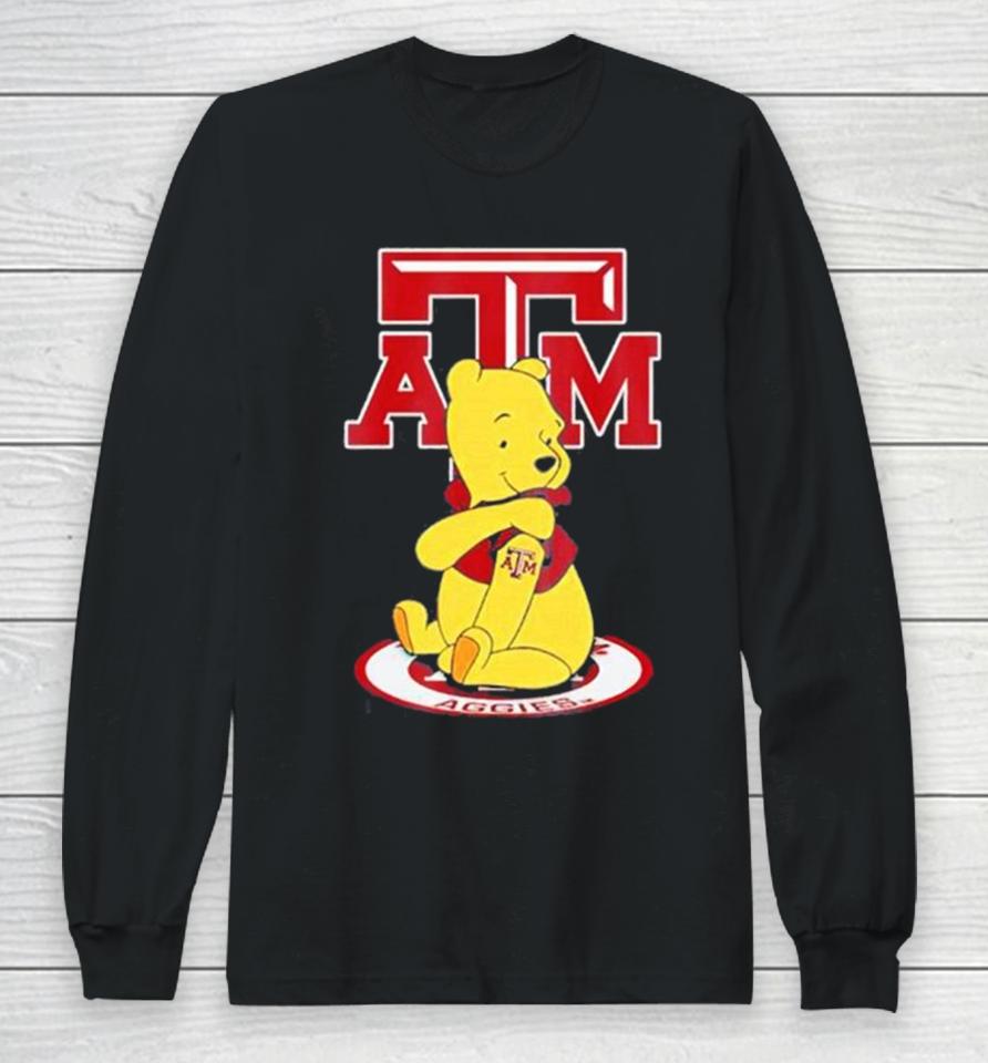 Texas A&Amp;M Aggies Football Winnie The Pooh Long Sleeve T-Shirt