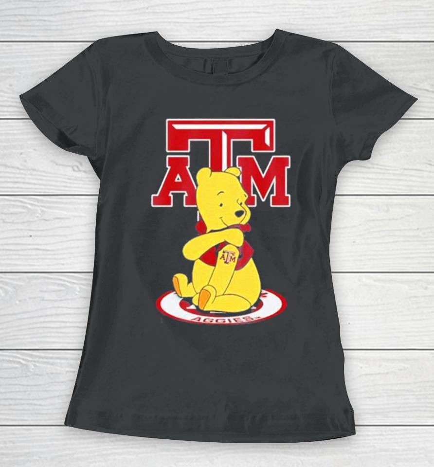 Texas A&Amp;M Aggies Football Winnie The Pooh Women T-Shirt