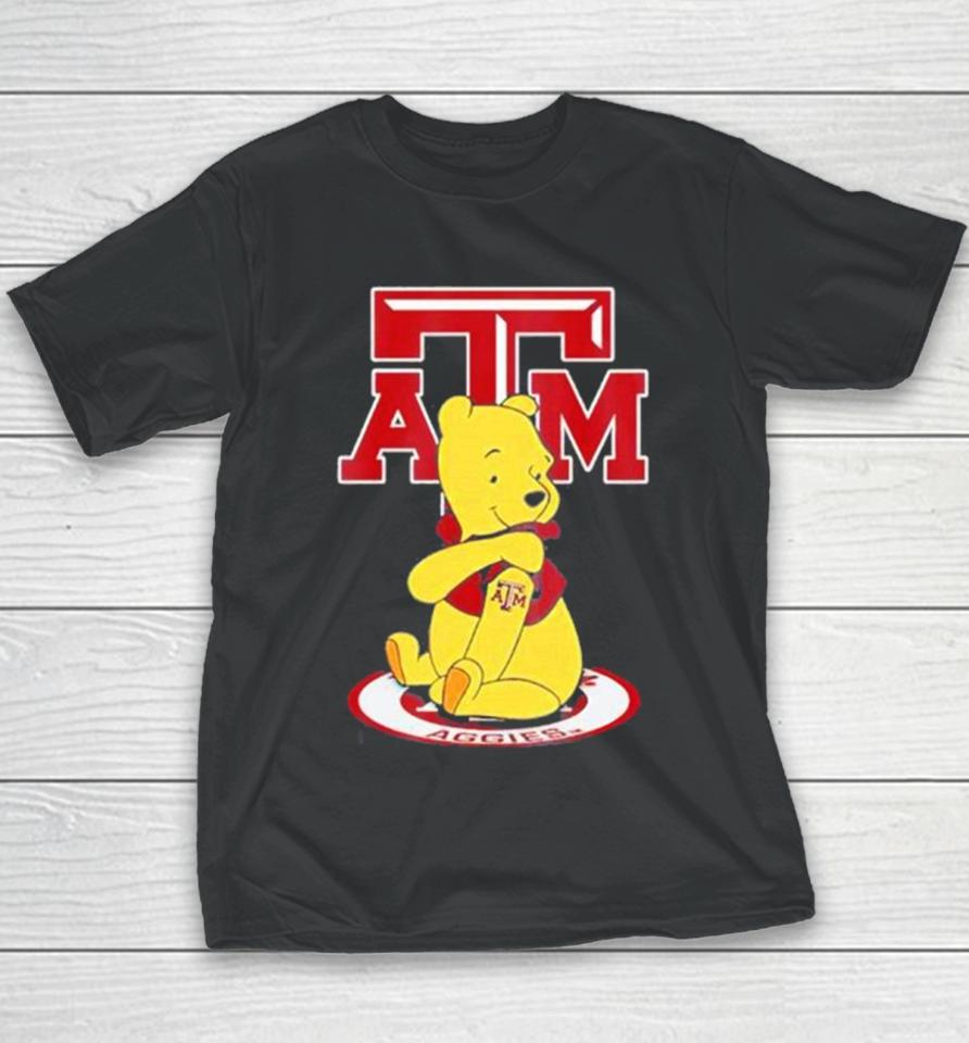 Texas A&Amp;M Aggies Football Winnie The Pooh Youth T-Shirt