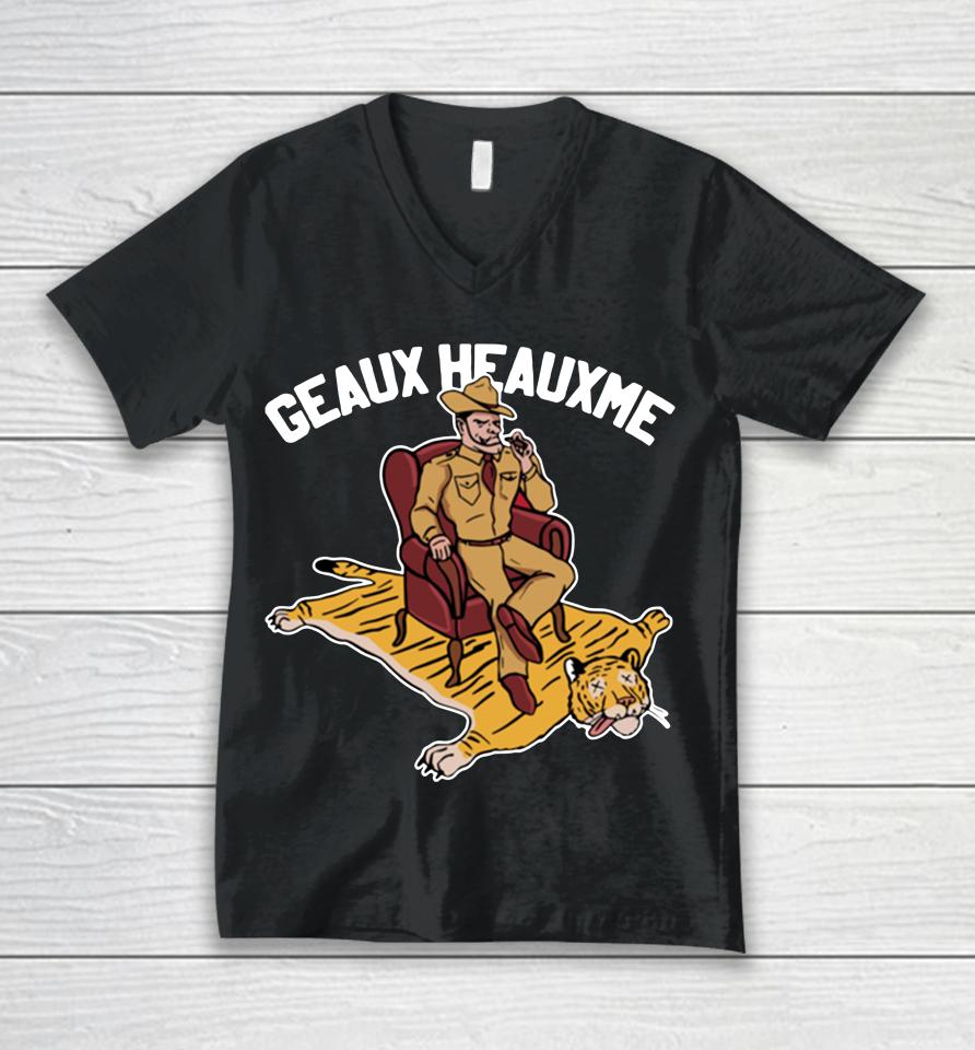 Texas Am Aggies Geaux Heauxme Unisex V-Neck T-Shirt