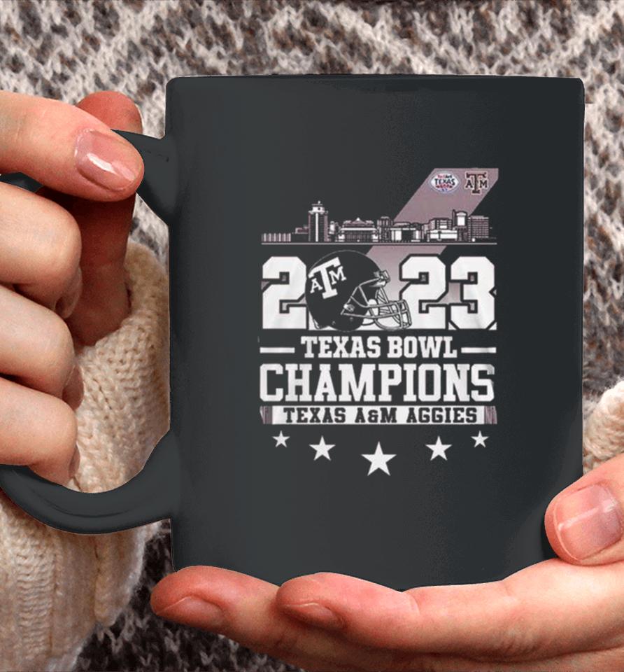 Texas A&Amp;M Aggies Skyline 2023 Texas Bowl Champions Coffee Mug