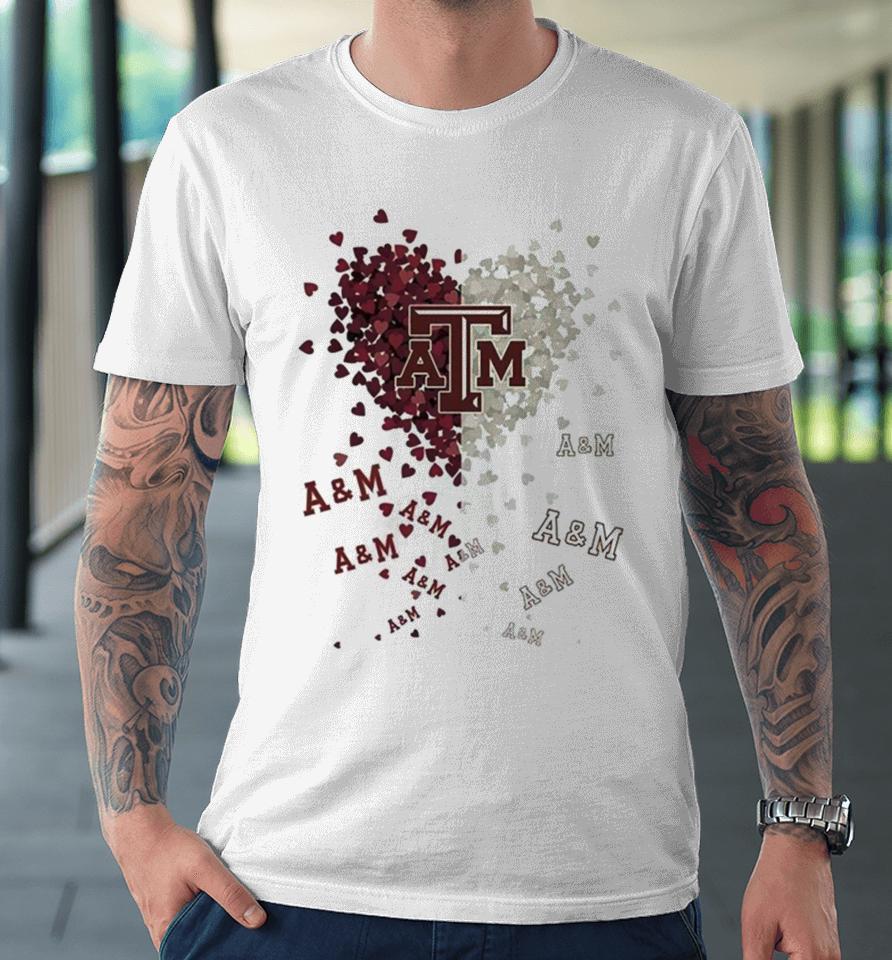 Texas A&Amp;M Aggies Tiny Heart Shape 2023 Premium T-Shirt