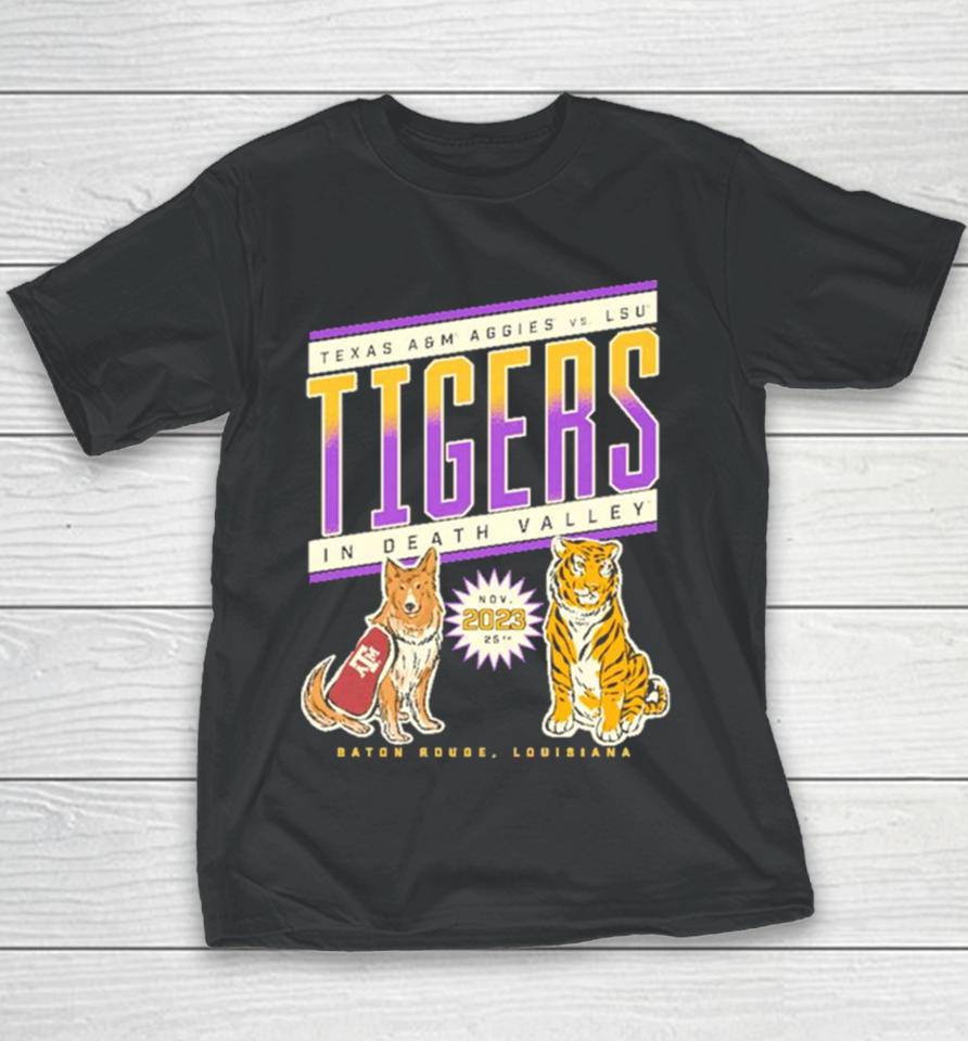 Texas A&Amp;M Vs Lsu Tigers Football Nov 25, 2023 In Death Valley Game Day Youth T-Shirt