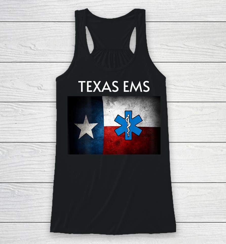 Texas Ems Paramedic Emt Ambulance Crew Fire Rescue Racerback Tank