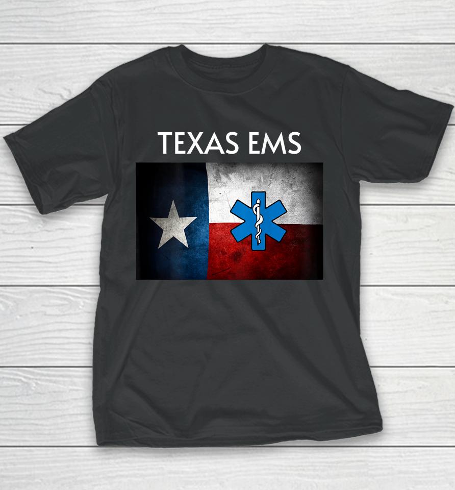 Texas Ems Paramedic Emt Ambulance Crew Fire Rescue Youth T-Shirt