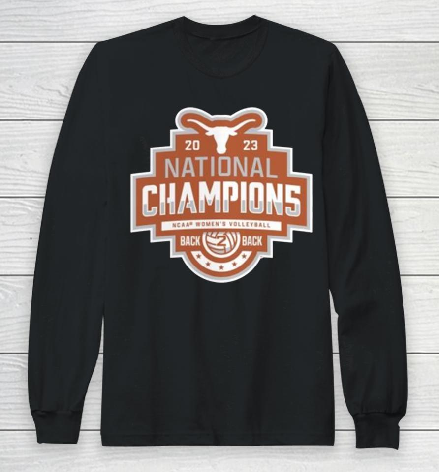 Texas Longhorns 2023 Ncaa Division I Women’s Volleyball National Champions Logo Long Sleeve T-Shirt