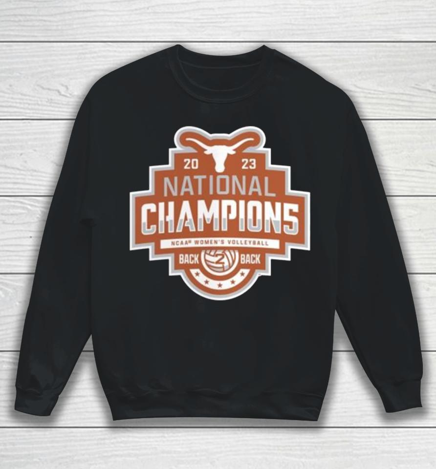 Texas Longhorns 2023 Ncaa Division I Women’s Volleyball National Champions Logo Sweatshirt