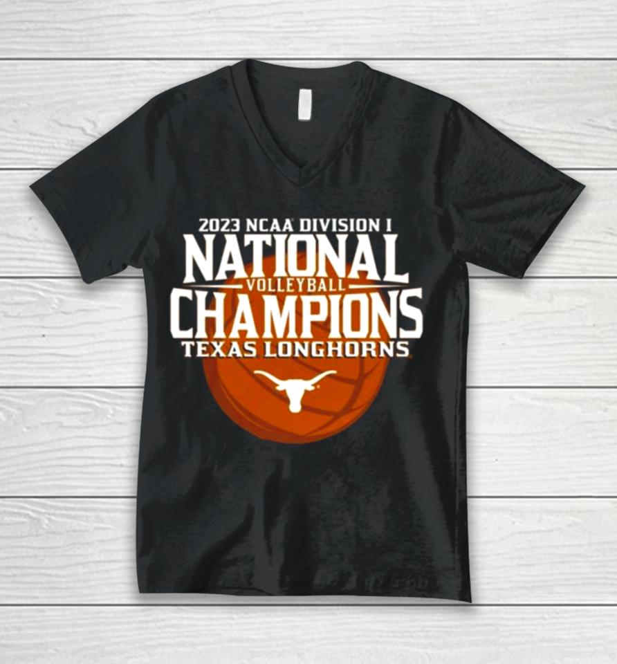 Texas Longhorns 2023 Ncaa Women’s Volleyball National Champions Unisex V-Neck T-Shirt