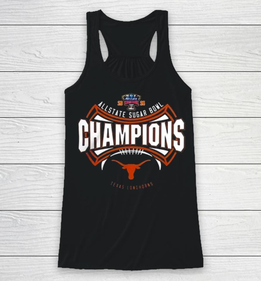 Texas Longhorns 2024 Allstate Sugar Bowl Champions Cfb Playoff Racerback Tank