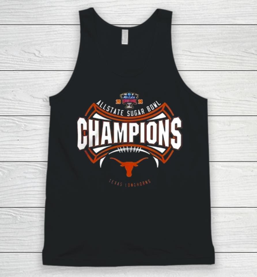 Texas Longhorns 2024 Allstate Sugar Bowl Champions Cfb Playoff Unisex Tank Top