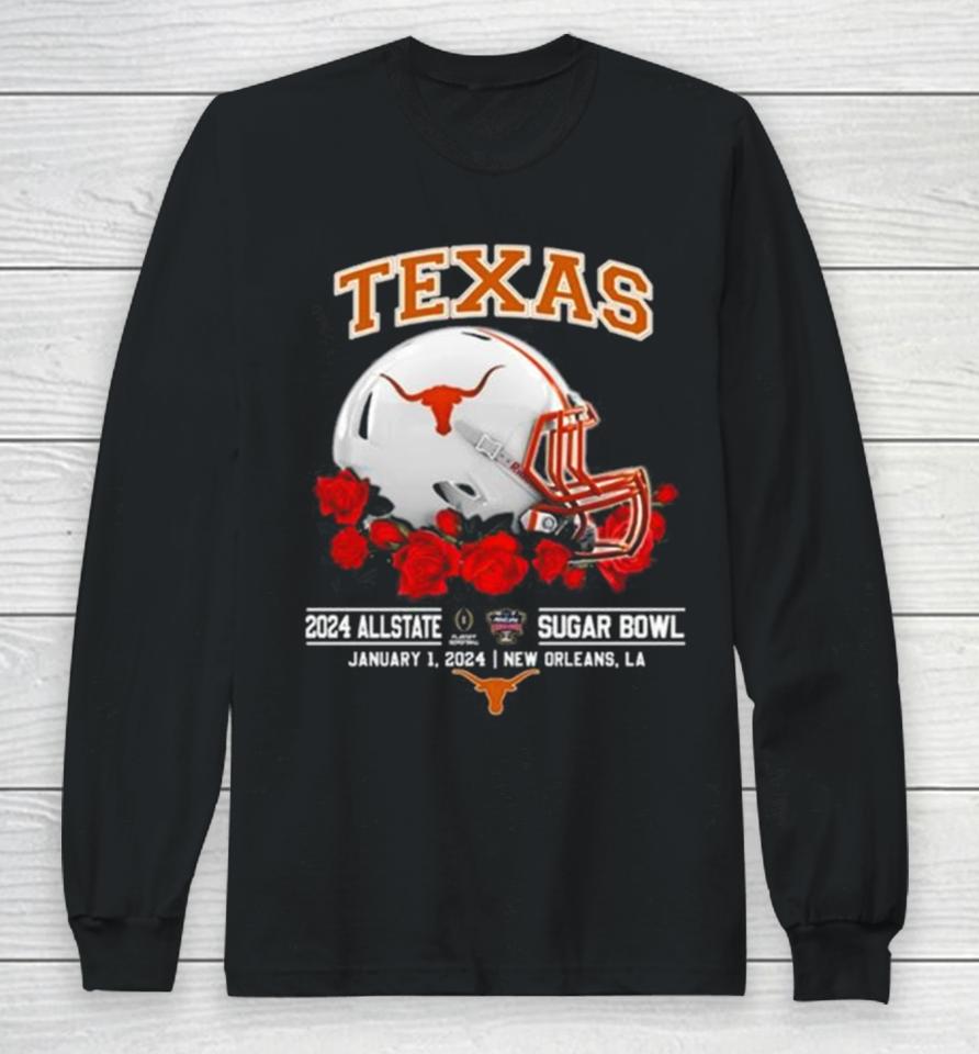 Texas Longhorns 2024 Allstate Sugar Bowl January 1, 2024 Long Sleeve T-Shirt