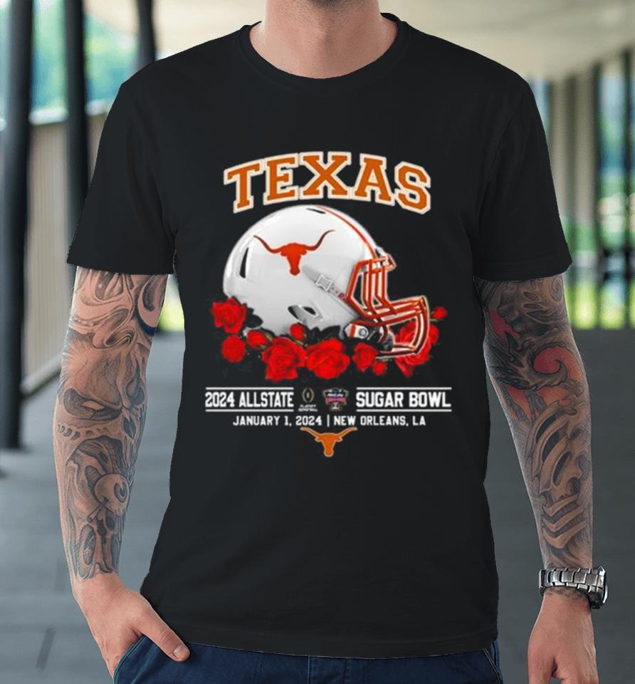 Texas Longhorns 2024 Allstate Sugar Bowl January 1, 2024 Premium T-Shirt