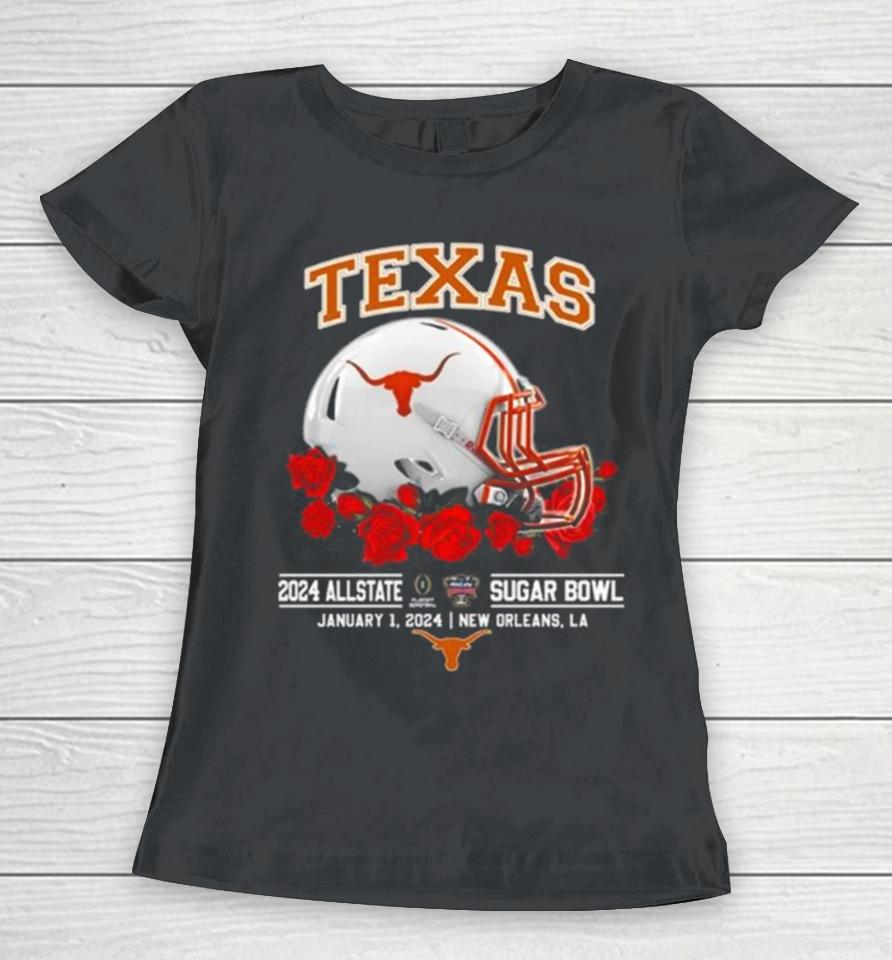 Texas Longhorns 2024 Allstate Sugar Bowl January 1, 2024 Women T-Shirt